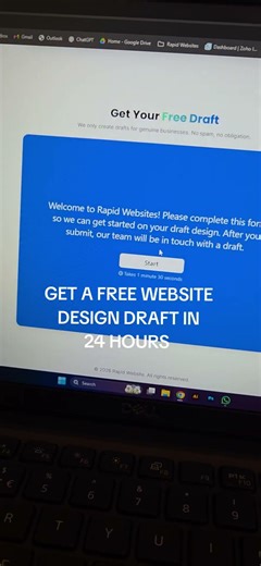 Free website design in 24 Hours for Businesses
