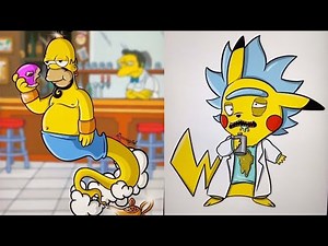 Talented Artist Mixes Cartoon Characters Together