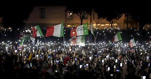 Protests against Italy’s health pass fizzle.