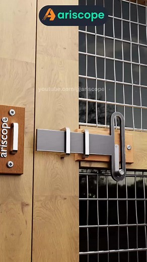 Brilliant Slider Crank Door Latch with Clever Locking Action and Satisfying Metal Clicks 0069 Discover the brilliance of this slider crank door latch, featuring a clever mechanism that blends wood and metal for a seamless and efficient locking experience. The smooth sliding motion, enhanced by the crisp sound of metal components engaging, creates both a functional and auditory delight. Designed for wooden doors, this innovative latch ensures secure locking while offering a mesmerizing mechanical