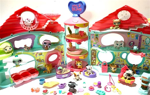 LPS Biggest Littlest Pet Shop House 2006 - BLPS + 16 Pets + Accessories - Spinning Tower Works! Birthday Gift Girl - Animal Lover ! - Etsy UK
