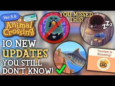 10 Secret New UPDATES In 3.0 You MISSED - Animal Crossing New Horizons