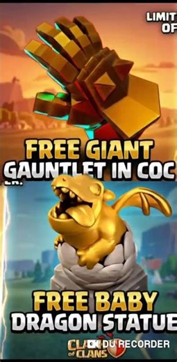 Claim FREE EPIC Giant Gauntlet from bundle maker & Baby Dragon Statue in Clash of Clans! Supercell