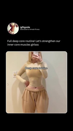 Full deep core routine!  Let’s activate and strengthen those inner core muscles, girlsss ✨ Feel the burn, build stability, and glow from within! Ready to level up your strength?  Follow for more empowering workouts & daily fitness motivation!  | IGFitGuide | Facebook