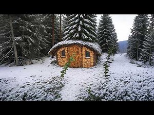 Incredible Round Log House Built in the Forest - Nature Living 2025