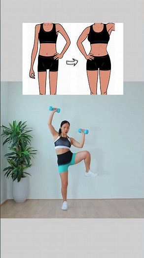 Thick hourglass body workout at home, full workout ⬆️