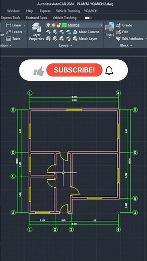🚀 Draw an ARCHITECTURAL PLAN in AutoCAD in RECORD TIME #autocad
