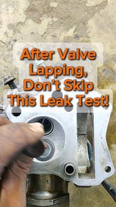 After Valve lapping leak test🔧👇 #EngineTips #Education #MechanicalTips #GarageLife #DIYRepair | Kusnadi Adi