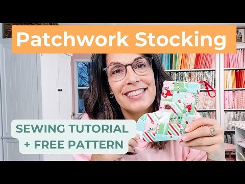 Make this Patchwork stocking in less than 30 minutes!