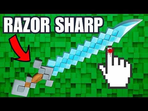 We Made SHARP Minecraft Swords in Real Life