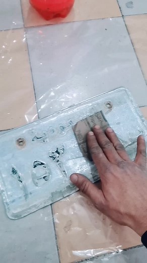 Cleaning and Customizing a License Plate Step by Step