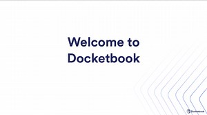 Welcome to Docketbook