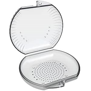 Retainer Case, ARGOMAX Aligner Case, Braces Box, 1 Piece Orthodontic Box (Gray).