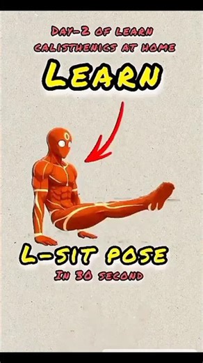 Day 2: Master the L-Sit at Home 🏠#calisthenics #short