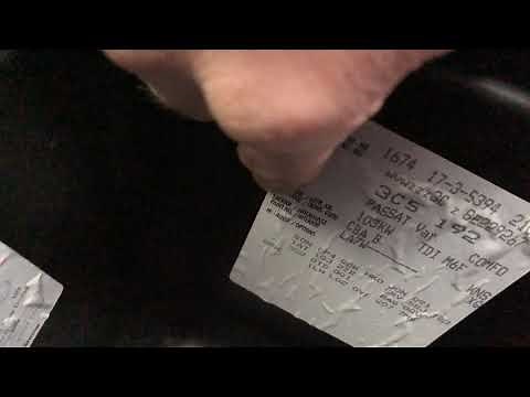 How to Check your VW/Audi/Seat/Skoda paint colour code? Find & locate the build sticker for your car