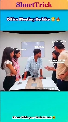 Office Meeting Be Like 😂🔥 | Boss vs Employees Funny Skit #shorts #funny #officelife
