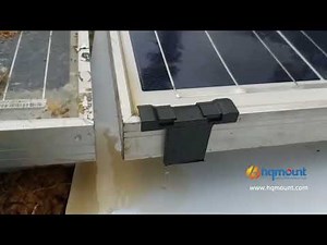 How water drain clip works for solar panels?