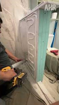 Composite Pony Wall Installation for Wet Area