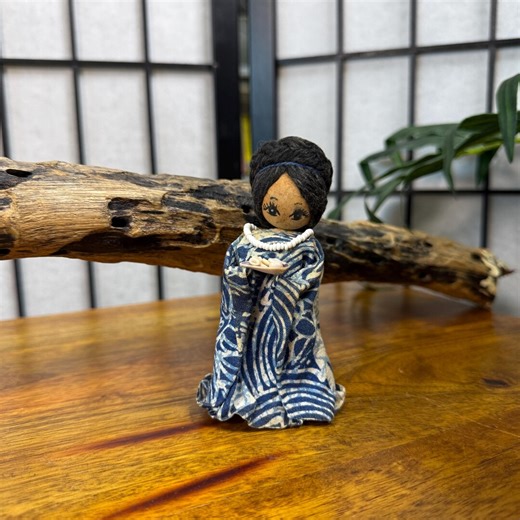 Vintage Hawaiian Doll Women in Hawaii 1980 Fabric Tutu Wahine Handmade and Signed - Etsy