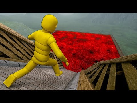 EPIC Euphoria Ragdoll Physics – Falling From a Giant Ramp Into Magma!