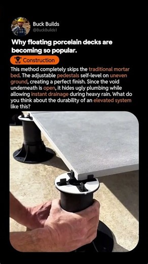Elevated Porcelain Tile Deck Installation