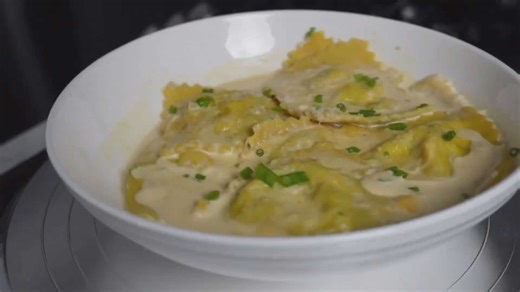 Crafting fresh pasta from scratch and filling it with creamy pumpkin for an elegant seasonal dish