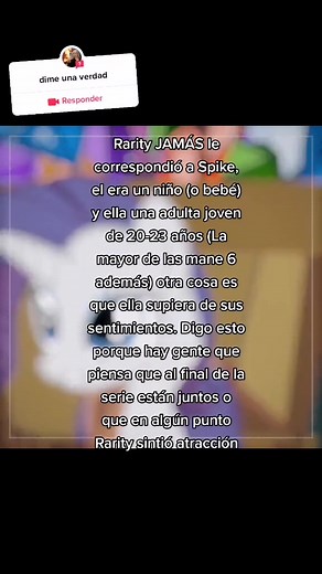 Spike y Rarity en My Little Pony: Una Verdad Olvidada