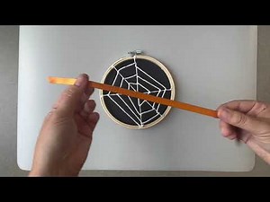Spooky Spider Web Hoop Crafternoon