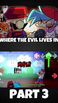 FNF - WHERE THE EVIL LIVES IN [PART 3|Pareidolia] [THE ENHANCER UPDATE] (FNF MOD) #shorts