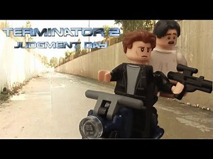 Lego Terminator 2 Judgment Day T-800 VS T-1000 Stop Motion