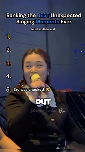 Ranking the BEST Unexpected Singing Moments Ever
