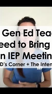 What Gen Ed Teachers Should Bring to an IEP Meeting (Data, Work Samples and Must Haves)