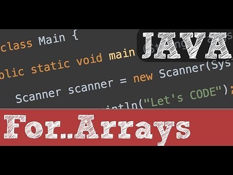 Going through Arrays with loops - Java programming tutorial