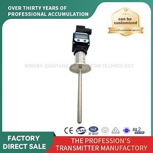 PT100 Digital Analogue Output Temperature Transmitter with Insertion Probe Clamp Connection