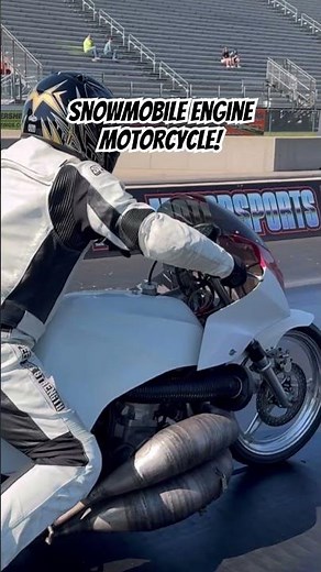 Snowmobile Engine Motorcycle vs Yamaha RD 2 Stroke!