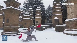 14K views · 966 reactions | Footage showing Shaolin monks perform martial arts in the snow! Many say Shaolin Temple, in the central Chinese province of Henan, is the place to see real kungfu. Don't miss this! #shaolin #monks #kungfu #snow #china #martialarts | China Xinhua News | Facebook