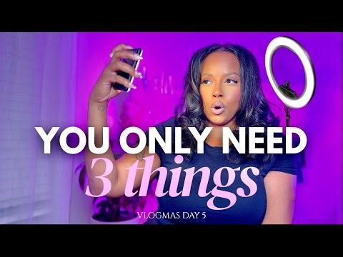 The Equipment You ACTUALLY Need to Start Creating Content | Vlogmas Day 5 millionaire content club