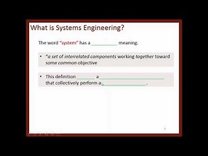 L1P1: Introduction to Systems Engineering