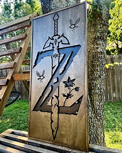 Breath of the Wild, 3D Zelda, Carved Art, Links 3D Sword, Wood Wall Art, Zelda, Nintendo Art, 3D Wood Art, Gameroom Decor, Fanroom Wall Art, - Etsy