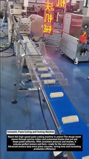 Automatic Pasta Cutting and Forming Machine | High Speed Dough Processing Line