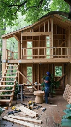 Dream Treehouse Built in Minutes! 😍🌲