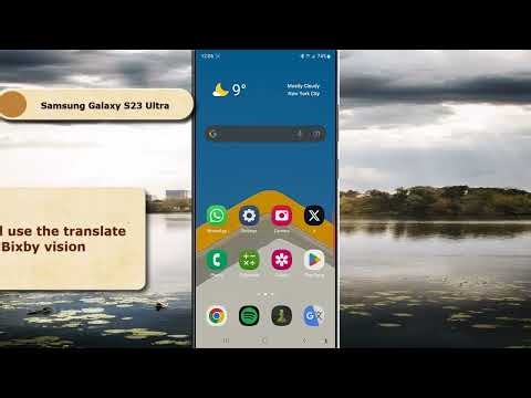 Samsung Galaxy S23 Ultra : How to enable and use the translate mode of the Bixby vision