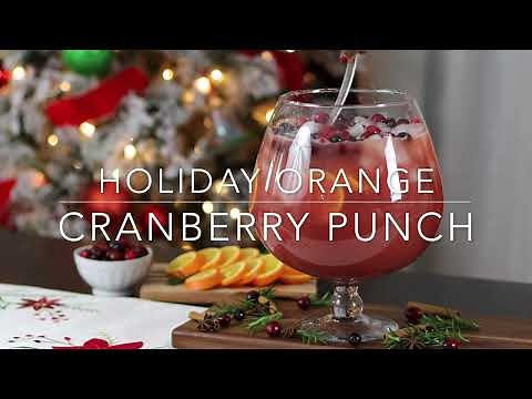 Holiday Orange Cranberry Punch