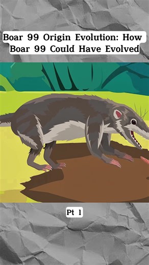 Part 1 #boar #monster #scp #evolved #animation