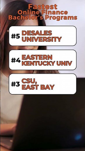 Which colleges have the fastest online bachelor's degrees in finance?