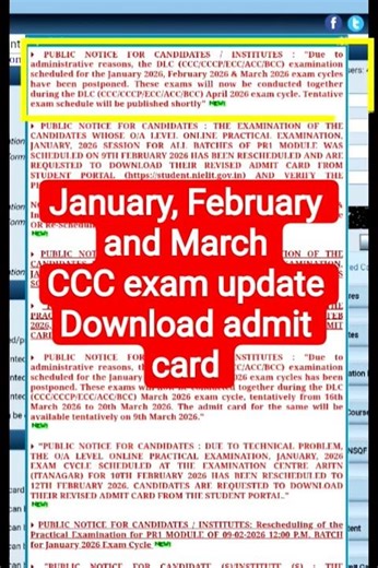 CCC exam update #ccc #cccexam2026