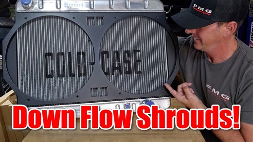 Downflow Radiator 14-Inch Fan Shroud for Cold Case Radiators | Fits 1964–1967 GM A-Body