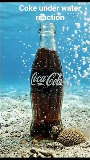 Cocacola under water #cocacola #water #underwater #asmr