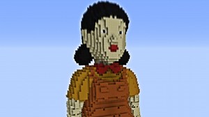 Minecraft Squid Game Doll Speed Build! #shorts