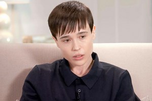 The Umbrella Academy's Elliot Page chokes up as he recounts transitioning